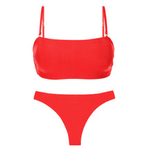 Załaduj obraz do przeglądarki galerii, Product Front: Rio De Sol Zestaw Bikini Set Rouge Bandeau-Reto Nice-Fio
