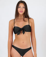 Załaduj obraz do przeglądarki galerii, Gallery: Rio De Sol Zestaw Bikini Set Shimmer-Black Bandeau-No Essential

