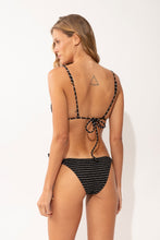 Załaduj obraz do przeglądarki galerii, Model Back: Rio De Sol Figi Bikini Bottom Linea-Black Ibiza-Comfy
