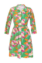 Załaduj obraz do przeglądarki galerii, Product Front: Rio De Sol Sukienki Koszulowe Green Bloom Chemise
