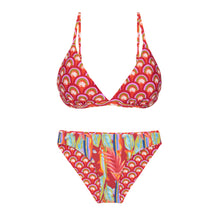Załaduj obraz do przeglądarki galerii, Product Back: Rio De Sol Zestaw Bikini Set Floral-Scales Tri-Fixo Essential-Comfy
