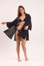 Załaduj obraz do przeglądarki galerii, Image 11: Rio De Sol Narzutka Plażowa Black Kimono
