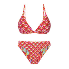 Załaduj obraz do przeglądarki galerii, Product Front: Rio De Sol Zestaw Bikini Set Floral-Scales Tri-Fixo Essential-Comfy
