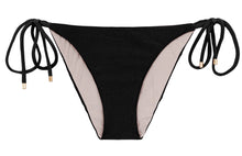 Załaduj obraz do przeglądarki galerii, Product Front: Rio De Sol Figi Bikini Bottom Shimmer-Black Ibiza-Comfy
