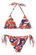 Załaduj obraz do przeglądarki galerii, Product Front: Rio De Sol Zestaw Bikini Set Leaves Tri-Inv Cheeky-Tie
