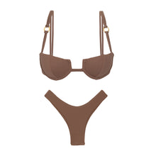 Załaduj obraz do przeglądarki galerii, Product Front: Rio De Sol Zestaw Bikini Set Sand-Cappuccino Juliette-Aya Nara
