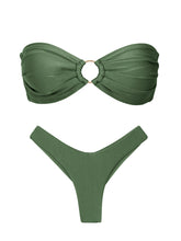 Załaduj obraz do przeglądarki galerii, Product Front: Rio De Sol Zestaw Bikini Set Shimmer-Croco Mavi Nara
