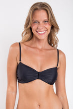 Załaduj obraz do przeglądarki galerii, Gallery: Rio De Sol Top Bikini Top Touch-Black Bandeau-Crispy
