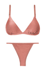 Załaduj obraz do przeglądarki galerii, Product Front: Rio De Sol Zestaw Bikini Set Shimmer-Copper Tri-Fixo California
