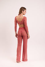 Załaduj obraz do przeglądarki galerii, Model Back: Rio De Sol Spodnie Plażowe Floral-Scales Pants Lana
