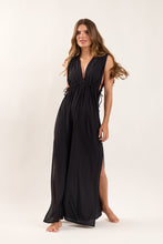 Załaduj obraz do przeglądarki galerii, Image 02: Rio De Sol Sukienka Plażowa Black Long Dress Soleil
