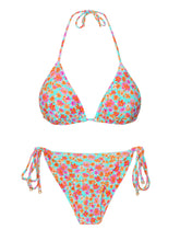 Załaduj obraz do przeglądarki galerii, Product Front: Rio De Sol Zestaw Bikini Set Ditsy-Sky Tri-Inv Cheeky-Tie
