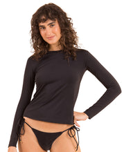Załaduj obraz do przeglądarki galerii, Gallery: Rio De Sol Top Bikini Nero Rash-Guard
