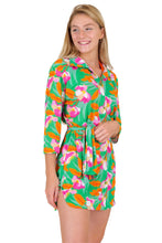 Załaduj obraz do przeglądarki galerii, Image 04: Rio De Sol Sukienki Koszulowe Green Bloom Chemise
