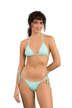 Załaduj obraz do przeglądarki galerii, Model Front: Rio De Sol Zestaw Bikini Set Malibu-Menta Tri-Inv Cheeky-Tie
