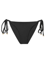 Załaduj obraz do przeglądarki galerii, Product Front: Rio De Sol Figi Bikini Bottom Malibu-Black Cheeky-Tie
