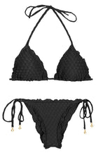 Załaduj obraz do przeglądarki galerii, Product Front: Rio De Sol Zestaw Bikini Kiwanda Preto Frufru
