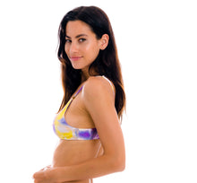 Załaduj obraz do przeglądarki galerii, Image 08: Rio De Sol Top Bikini Top Tiedye-Purple Bralette
