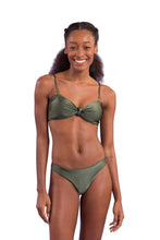 Załaduj obraz do przeglądarki galerii, Model Front: Rio De Sol Zestaw Bikini Set Croco Bandeau-Joy Essential
