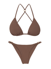 Załaduj obraz do przeglądarki galerii, Product Front: Rio De Sol Zestaw Bikini Set Sand-Cappuccino Tri-Aya Cheeky-Aya
