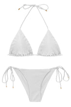 Załaduj obraz do przeglądarki galerii, Product Front: Rio De Sol Zestaw Bikini Set Shimmer-White Tri-Inv Cheeky-Tie
