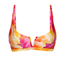 Załaduj obraz do przeglądarki galerii, Product Front: Rio De Sol Top Bikini Top Tiedye-Red Bra-V
