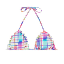 Załaduj obraz do przeglądarki galerii, Product Front: Rio De Sol Top Bikini Soutien Plaid Frufru
