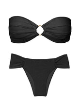 Załaduj obraz do przeglądarki galerii, Product Front: Rio De Sol Zestaw Bikini Set Malibu-Black Mavi Baobi
