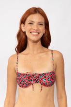 Załaduj obraz do przeglądarki galerii, Gallery: Rio De Sol Top Bikini Top Coral-Feline Balconet-Tie

