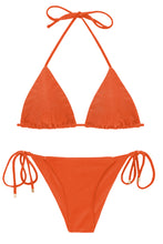 Załaduj obraz do przeglądarki galerii, Product Front: Rio De Sol Zestaw Bikini Set Shimmer-Paprica Tri-Inv Cheeky-Tie
