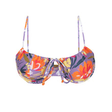 Załaduj obraz do przeglądarki galerii, Product Front: Rio De Sol Top Bikini Top Garden-Flower Balconet-Tie
