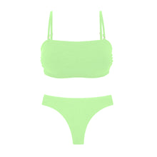 Załaduj obraz do przeglądarki galerii, Product Front: Rio De Sol Zestaw Bikini Set Sand-Menta Bandeau-Reto Nice-Fio
