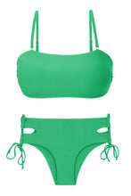 Załaduj obraz do przeglądarki galerii, Product Front: Rio De Sol Zestaw Bikini Set Tambourine Bandeau-Reto Madrid
