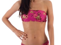Załaduj i odtwarzaj film w przeglądarce Gallery, Video: Rio De Sol Top Bikini Top Roar-Pink Bandeau-Reto
