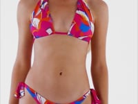 Załaduj i odtwarzaj film w przeglądarce Gallery, Video: Rio De Sol Top Bikini Top Antelope Halter-Double
