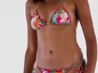 Załaduj i odtwarzaj film w przeglądarce Gallery, Video: Rio De Sol Figi Bikini Bottom Green-Bloom Frufru-Fio
