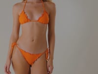 Załaduj i odtwarzaj film w przeglądarce Gallery, Video: Rio De Sol Figi Bikini Bottom Dots-Orange Frufru
