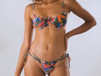 Załaduj i odtwarzaj film w przeglądarce Gallery, Video: Rio De Sol Top Bikini Top Jungle Balconet-Tie
