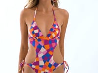 Załaduj i odtwarzaj film w przeglądarce Gallery, Video: Rio De Sol Kostium Jednoczęściowy Funny Trikini
