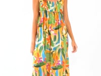 Załaduj i odtwarzaj film w przeglądarce Gallery, Tropical Long Dress Chiara
