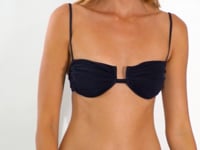 Załaduj i odtwarzaj film w przeglądarce Gallery, Video: Rio De Sol Top Bikini Top Malibu-Black Zaya
