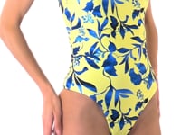 Załaduj i odtwarzaj film w przeglądarce Gallery, Video: Rio De Sol Kostium Jednoczęściowy Lemon Flower One Shoulder
