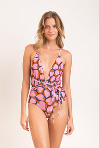 Model Front: Rio De Sol Kostium Jednoczęściowy Amore-Pink New Vegas