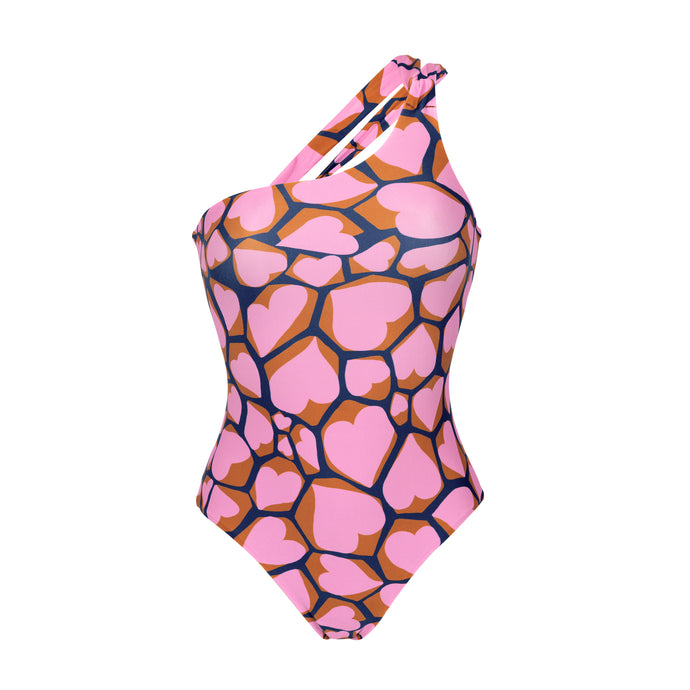 Product Front: Rio De Sol Kostium Jednoczęściowy Amore-Pink Santorini