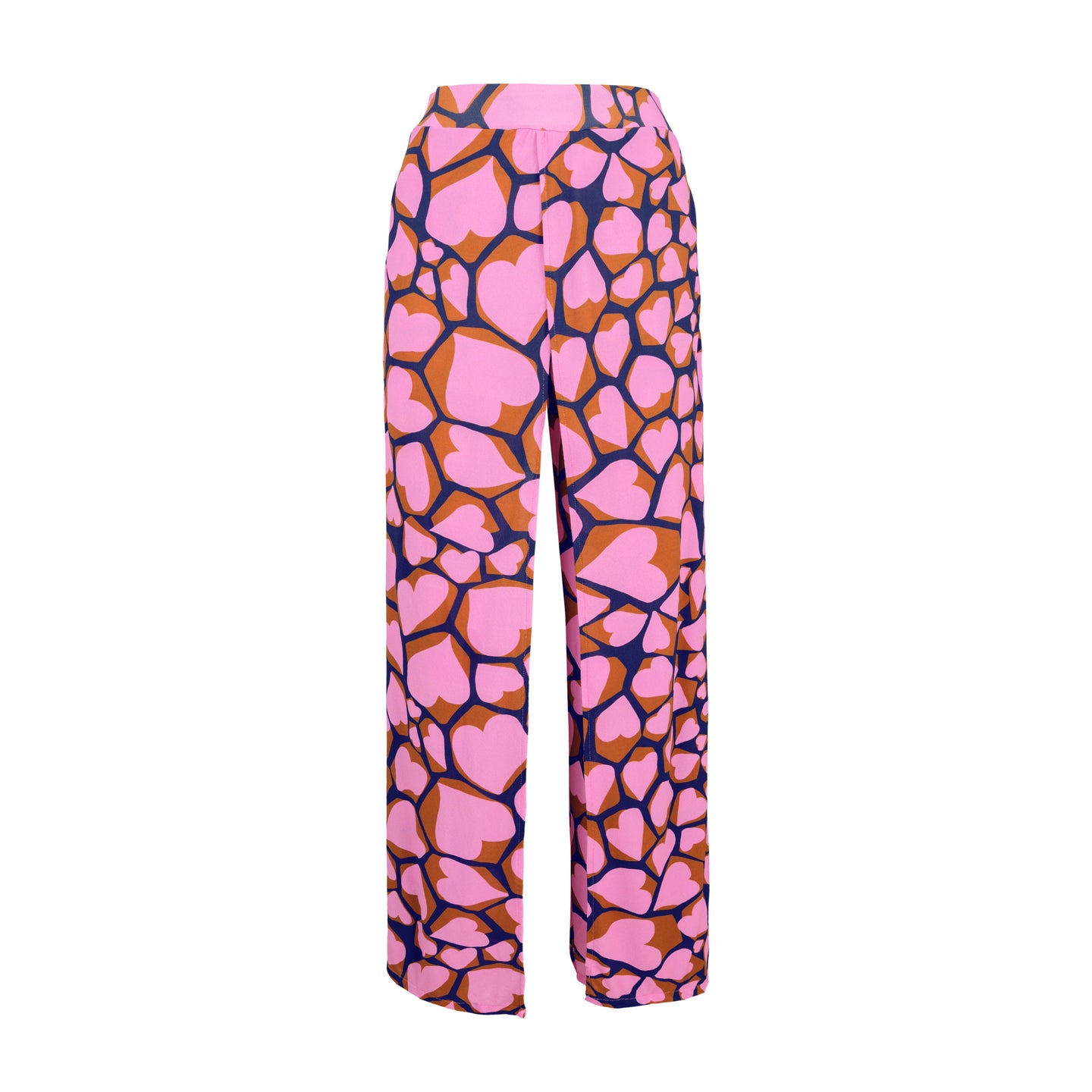 Product Front: Rio De Sol Spodnie Plażowe Amore-Pink Wide Pants
