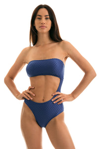 Model Front: Rio De Sol Kostium Jednoczęściowy Body Kiwanda Denim Rio