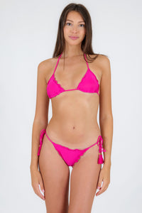 Model Front: Rio De Sol Figi Bikini Bottom Amaranto Frufru