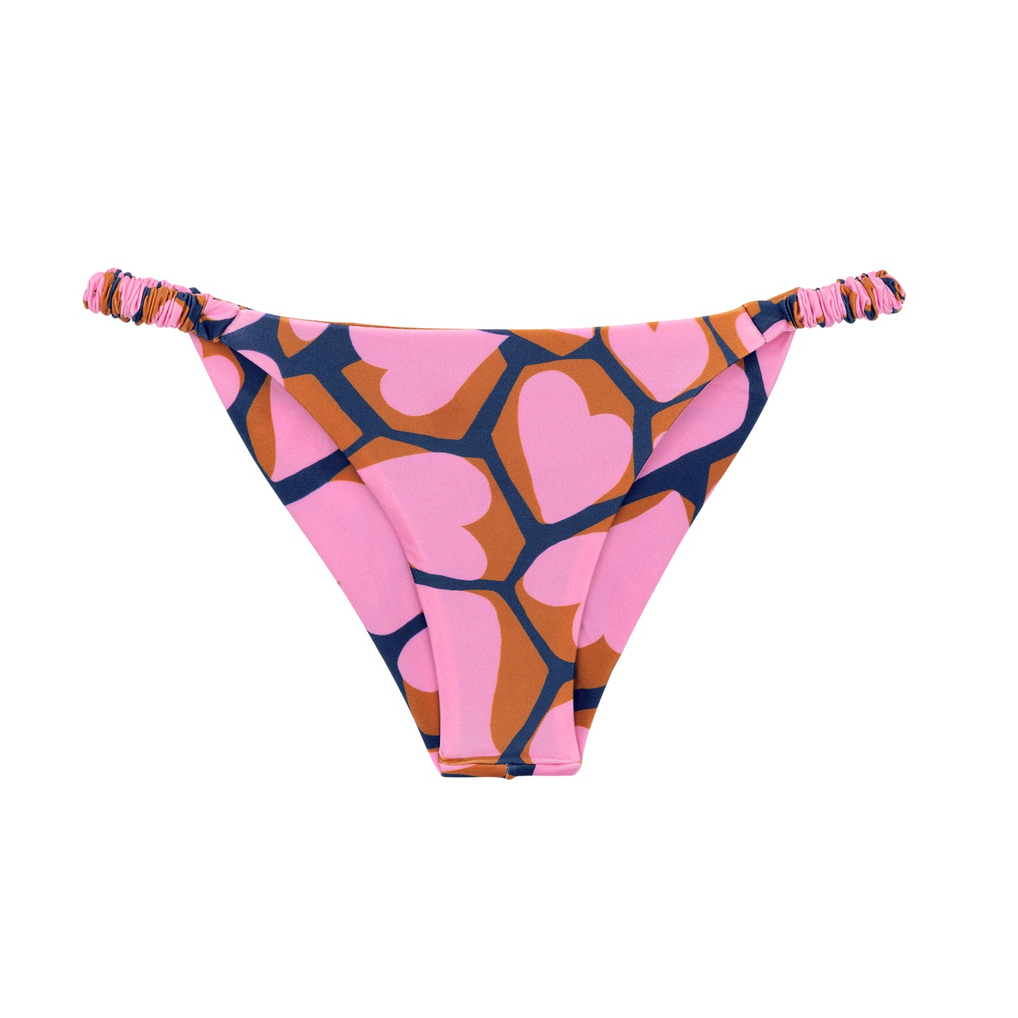 Product Front: Rio De Sol Figi Bikini Bottom Amore-Pink Cheeky-Crispy