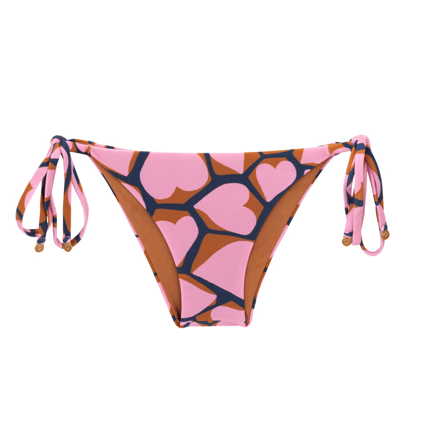 Product Front: Rio De Sol Figi Bikini Bottom Amore-Pink Lacinho