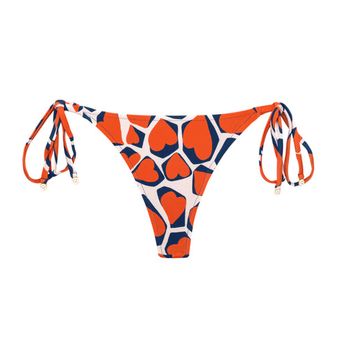 Product Front: Rio De Sol Figi Bikini Bottom Amore-Red Cheeky-Micro